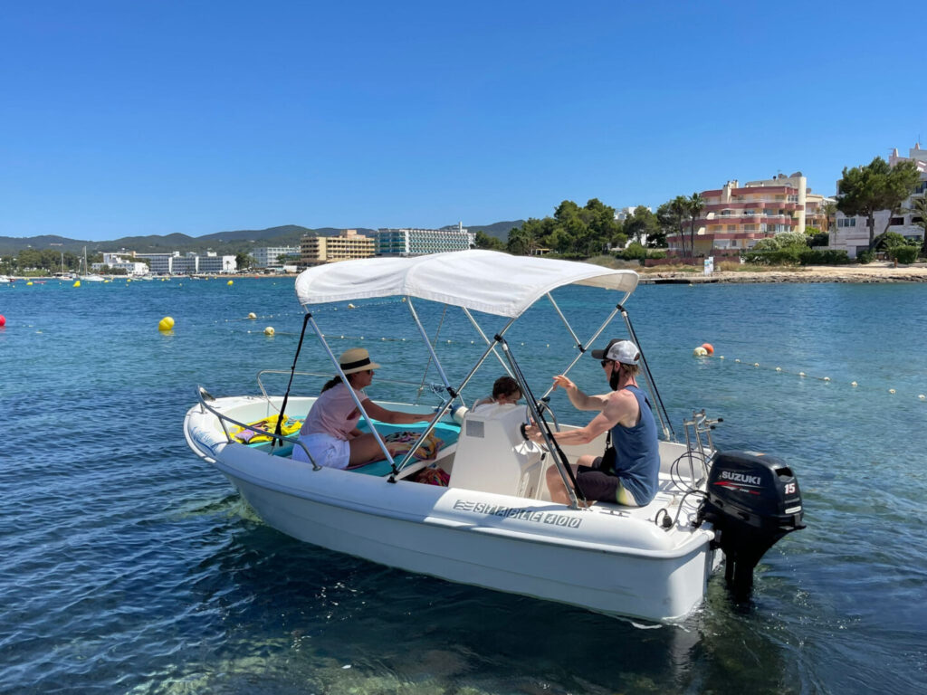 Location - bateau - sans permis - 4 personnes - San Antonio - Ibiza